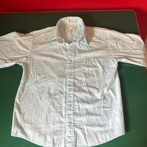 Van Heusen Blue Button Down Shirt Classic Collar